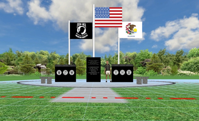 Drawing of the Savanna Monument