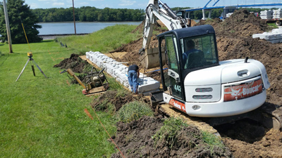 Building the Retaining Wall
