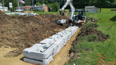 Building the Retaining Wall